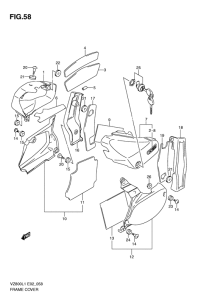 VZ800 Обтекатель задний