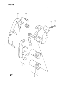DR650 Передний суппорт