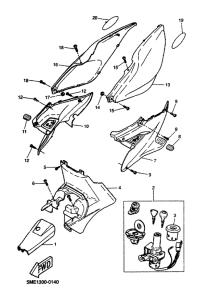 YQ100 Боковые обтекатели