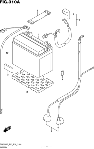 DL650X (ABS) Аккумулятор