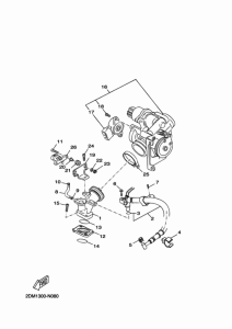 YP125R Впускная система