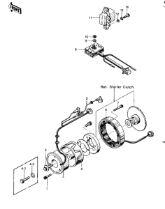 KZ400 Generator / regulator / rectifier