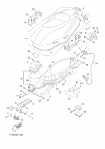 YP250R Сиденье