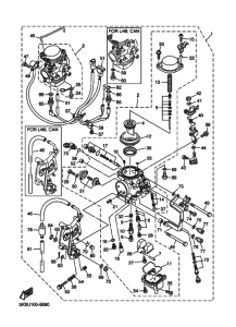 XVS1100AT XVS11ATR Carburetor assy