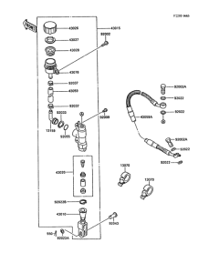 KX125 Задний торм цилиндр