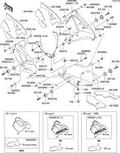 ZX900 Cowling lowers(1 / 2)(zx900-f2)