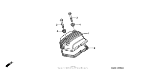 XR80R Крышка головки цилиндров