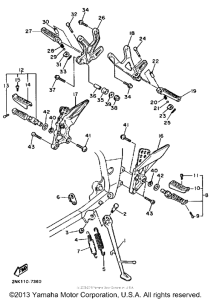 FZR750RT Подножки