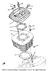 MX400B Cylinder head-cylinder