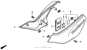 XL600V Боковые обтекатели