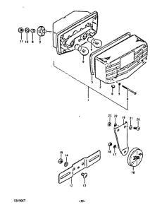 GS450 Задний комбинированный сигнал