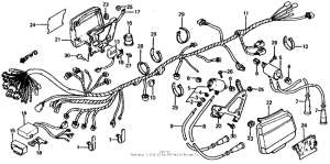 VF750S Wire harness + electric parts 83