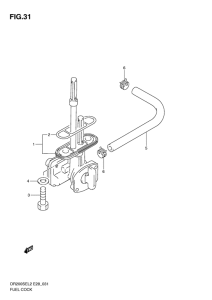 DR200 Топливный кран
