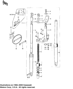 MC1 Вилка передней оси