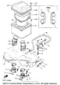 XVZ12DWC Воздушный фильтр