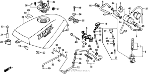 NT650 Топливный бак