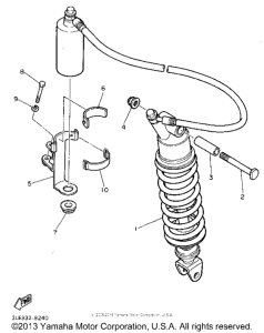 FZR1000F Задняя подвеска