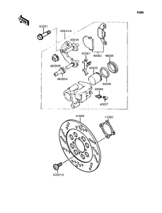 KMX50 Передние тормоза