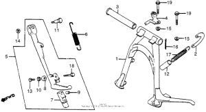 CB1000 Main stand + side stand