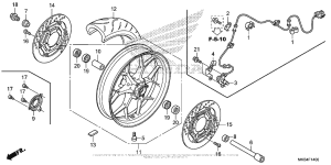  Переднее колесо