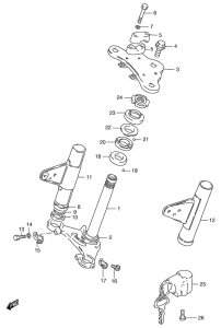 GS125 Траверса нижняя