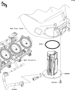 ZX1000 Топливный насос
