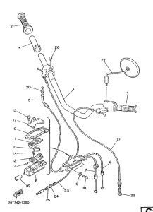 FS1 Steering handle. cable