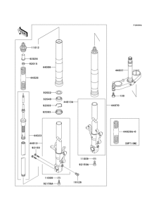 ZX750 Optional parts(zx-7rr front fork)