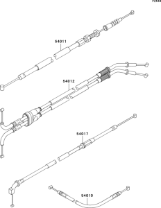 ZX1200 Тросы управления