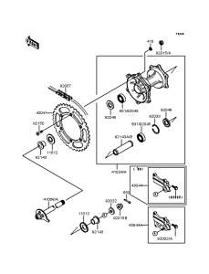  Заднее колесо и цепь