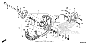  Переднее колесо