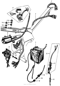 CM91 Wire harness + battery