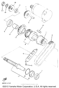 XJ600SE Муфта стартера