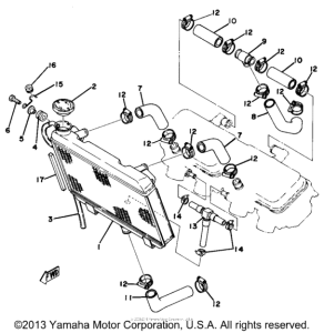 TZ750D Радиатор