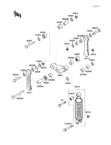 EX250 Подвеска  /  амортизатор