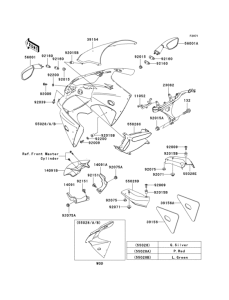 ZX636 Обтекатели