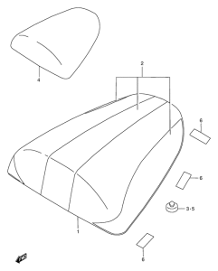GSX-R750 Seat tail box