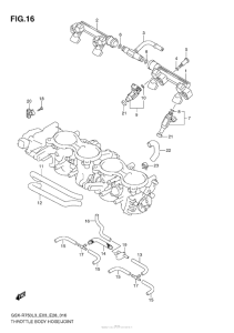 GSX-R750 Throttle Body Hose / joint (E28)