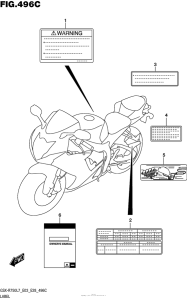 GSX-R750 Label (Gsx-R750L7 E33)