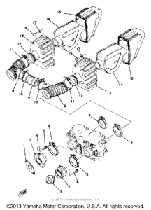 XS400-2E - 1978 Впускная система