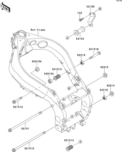 ZX900 Рама ,крепежные детали