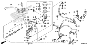  Главный тормозной цилиндр перед.