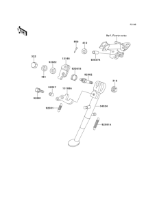 KE100 Подножка