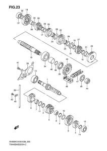 SV650 Трансмиссия