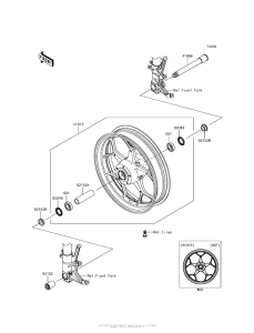 ZX1400 Переднее колесо
