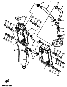 YZ250 YZ250B Радиатор и шланг
