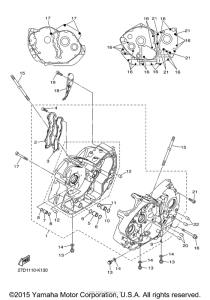XVS1300BG Картер двигателя