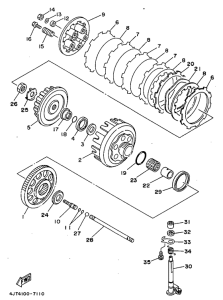 TZ125 Сцепление