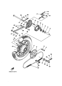 GT80 Заднее колесо в сборе