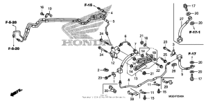 VFR1200F (DCT) Тормозные трубопроводы